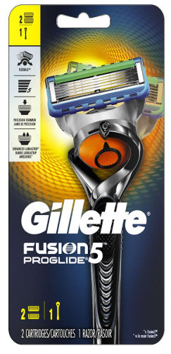 Gillette Fusion5 ProGlide men's razor with handle and blade refills